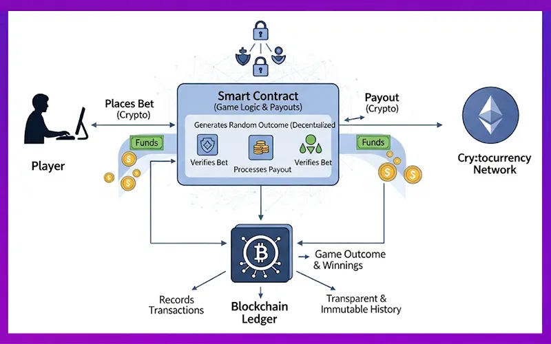 Cách cá cược blockchain hoạt động với smart contract và crypto